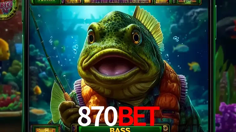Personagem de peixe pescador do popular jogo de slot com tema de pescaria, uma das emocionantes opções de caça-níqueis para jogar e ganhar no cassino 870bet.